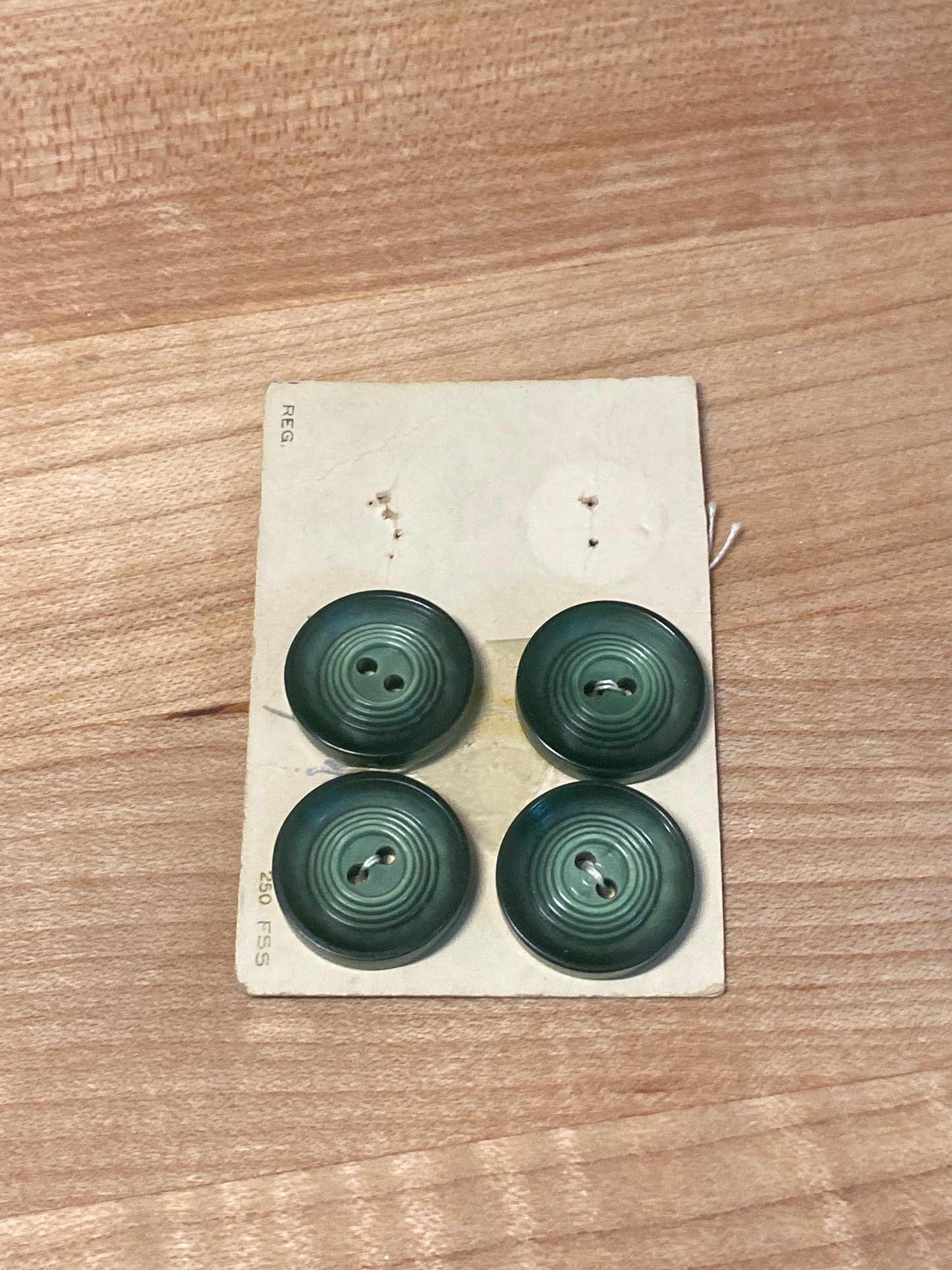 Vintage Buttons by Exclusive - set of 4 - medium - dark blue