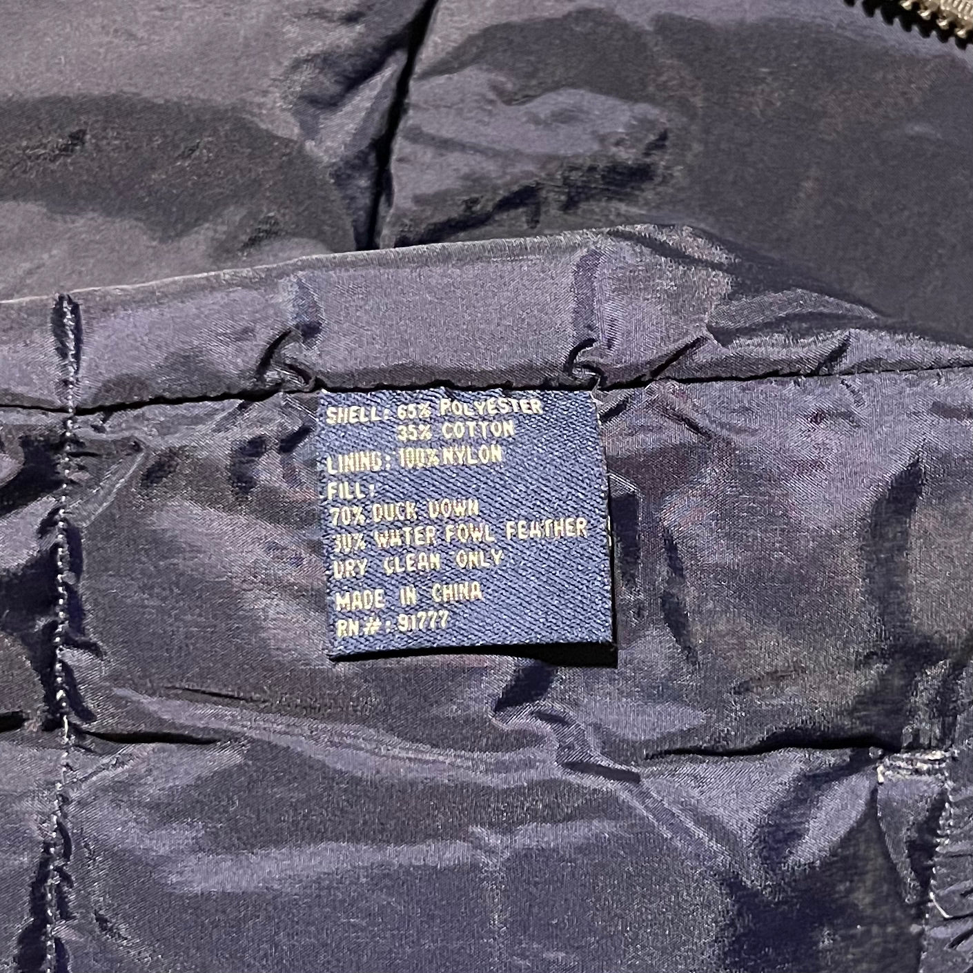 XXL Grey Down Puffer Vest by Woodlake