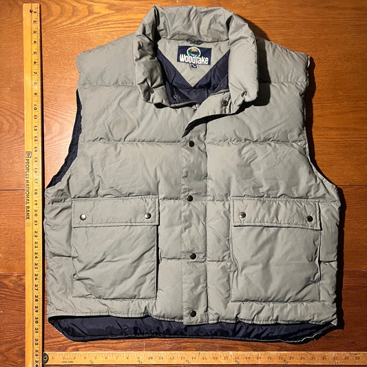 XXL Grey Down Puffer Vest by Woodlake